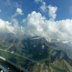 Flugwegposition um 14:18:23: Aufgenommen in der Nähe von Niedernsill, 5722, Österreich in 2783 Meter